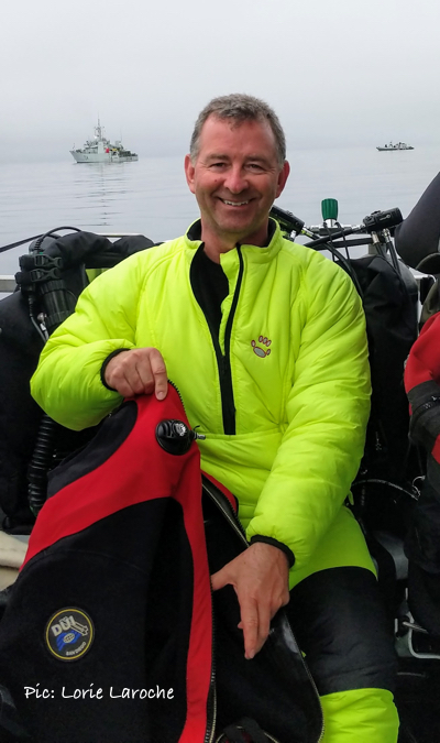 Neal Pollock PhD diving presenter at OZTek